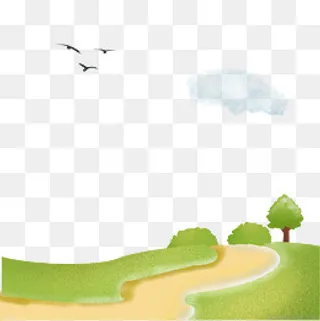 乡间小路矢量图下载