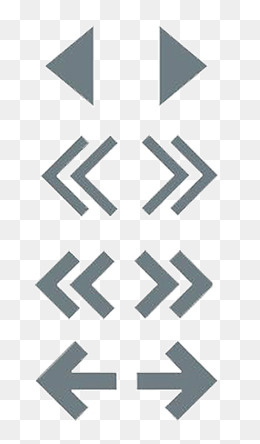 灰色指示类图标素材,免抠元素