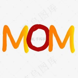 矢量MOM艺术字