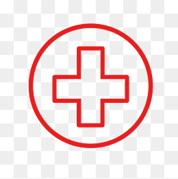 白色十字卡通图标