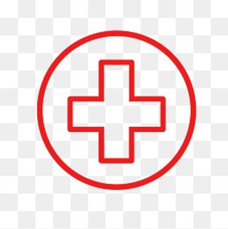 白色十字卡通图标