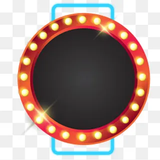 卡通电商圆形标题,免抠元素