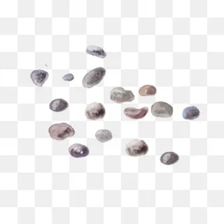 手绘水彩小碎石,免抠元素