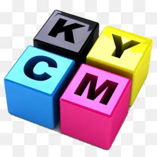 简约3DCMYK图形,免抠元素