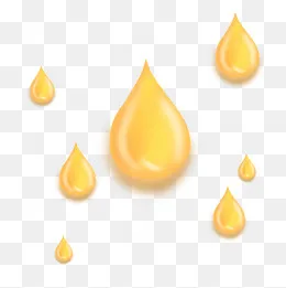 金色立体水滴油滴,免抠元素(2000*2000px)psd模版下载