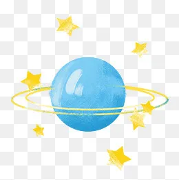游戏元素之星星与地球(2000*2000px)eps,ai矢量模版下载