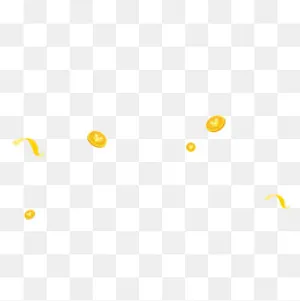 漂浮金币,免抠元素