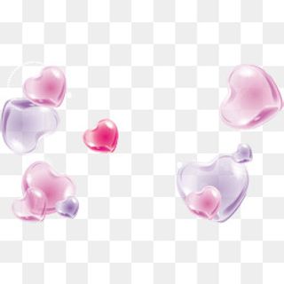 粉色漂浮情人节爱心