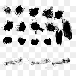水墨喷溅,免抠元素