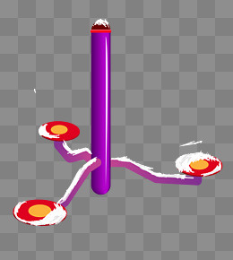 锻炼健身紫色器材插画