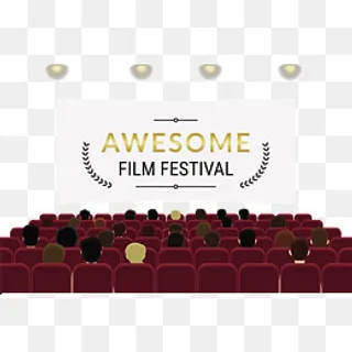 电影院和看电影的人,免抠元素