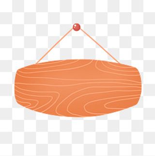 木质条纹悬挂木板标签,免抠元素