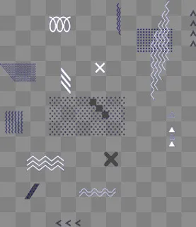 波普不规则图形元素,免抠元素