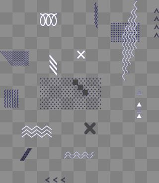 波普不规则图形元素,免抠元素