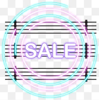 618边框霓虹灯促销图标装饰图案,免抠元素