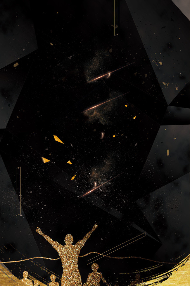 黑金公司招聘海报背景背景图片素材