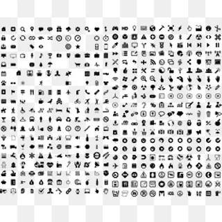 精美的黑色生活实用符号图标矢量,免抠元素