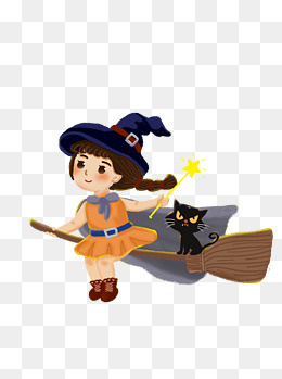 魔法少女手绘素材设计可商用元素,免抠元素
