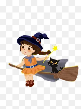 魔法少女手绘素材设计可商用元素,免抠元素