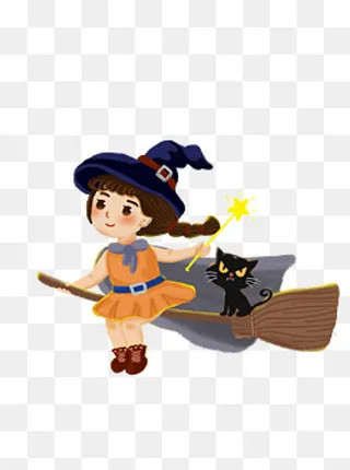 魔法少女手绘素材设计可商用元素,免抠元素