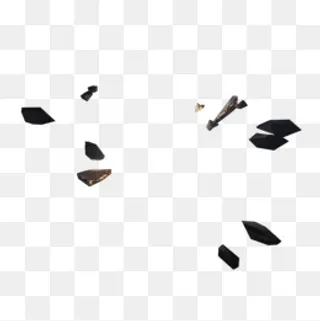 漂浮碎石,免抠元素