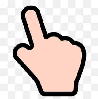 点击手势一根指头图标鼠标箭头,免抠元素