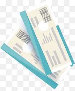 卡通机票矢量图下载