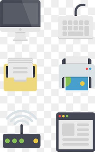 商务工作工具图标合集,免抠元素