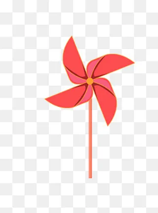 简约风纸风车元素设计,免抠元素