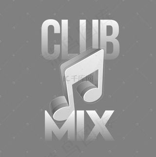 音乐俱乐部英文艺术字