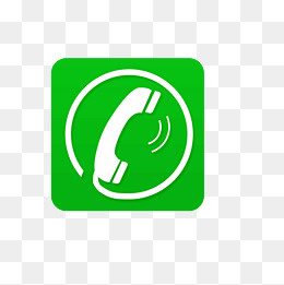 绿色白色电话图标,免抠元素