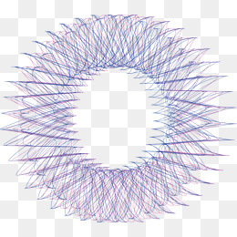 唯美彩色线条图案元素,免抠元素