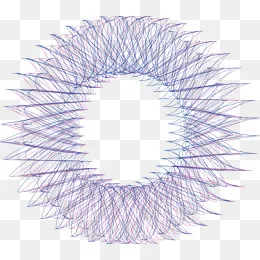 唯美彩色线条图案元素,免抠元素(2085*1828px)psd模版下载