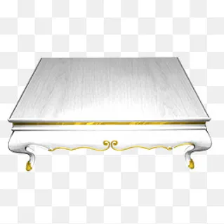 欧式镶嵌金边的茶几正面