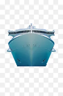 浅蓝色旅行豪华邮轮大图,免抠元素