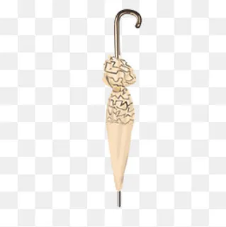 一把卡通金色伞免抠图