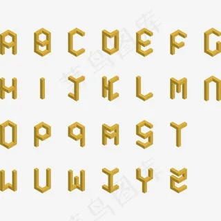2.5d立体英文字母