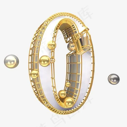 金色倒计时数字0可商用(2000*2000px)psd模版下载