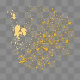 黄色油漆喷溅元素,免抠元素(2000*2000px)psd模版下载