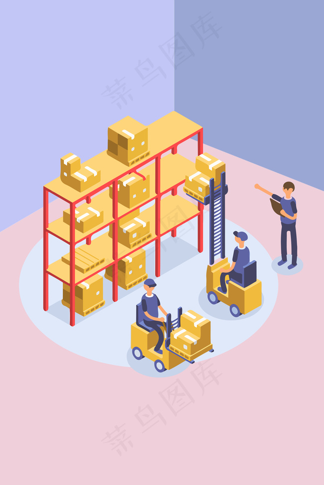 2.5D素材效果图背景图片素材