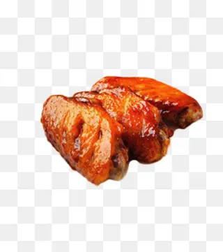 金黄色美味蜜汁鸡翅,免抠元素