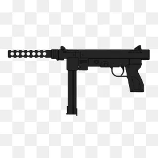 手绘机关枪PSD源文件,免抠元素