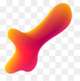 红色流体渐变元素,免抠元素