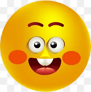 高兴大黄脸表情 高兴大黄脸表情