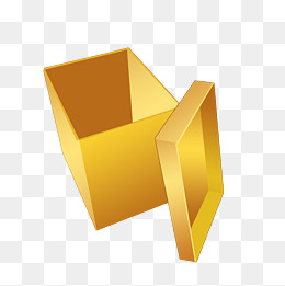 敞口的大纸箱子插画