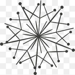 卡通五角星占卜线条,免抠元素