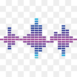 彩色动态绚丽梦幻声波矢量素材,免抠元素