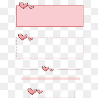 卡通爱心边框下载,免抠元素