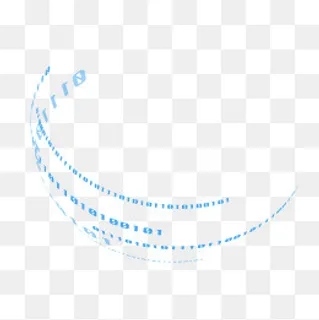 科技感数字组合圆弧形形状装饰图,免抠元素
