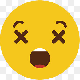 黄色可爱圆脸矢量大笑表情,免抠元素